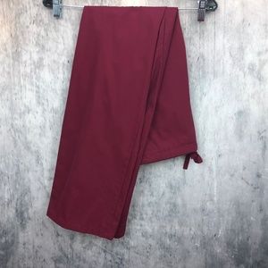 Medical Uniform Red Maroon Scrub Pants Size XS